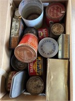 Vintage collectible cans