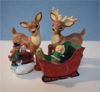 Reindeer Salt & Pepper & Sleigh -Christmas