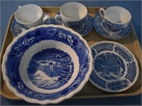 Assorted Blue & White China