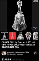 320 - BACCARAT CRYSTAL BELL (A33)