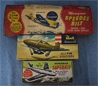 Model Airplanes in Boxes
