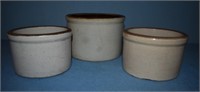 Stoneware Butter Crocks -Hairlines