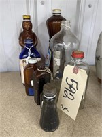 9 pc, Old Bottles.