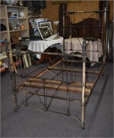 Old Painted Iron Bed