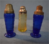 Early Depression Glass Salt Shakers