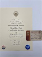 Presidential memorabilia, inauguration, convention