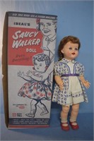 Nice 22 " Saucy Walker Doll on Box by Ideal