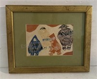 Framed Art Work 9-1/2” x 8”