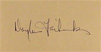 Douglas Fairbanks signature slip