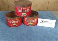 Folger\'s Coffee Cans
