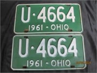 1961 License Plates