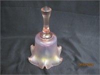 Fenton Pink Luster Opalescent Satin Glass Bell