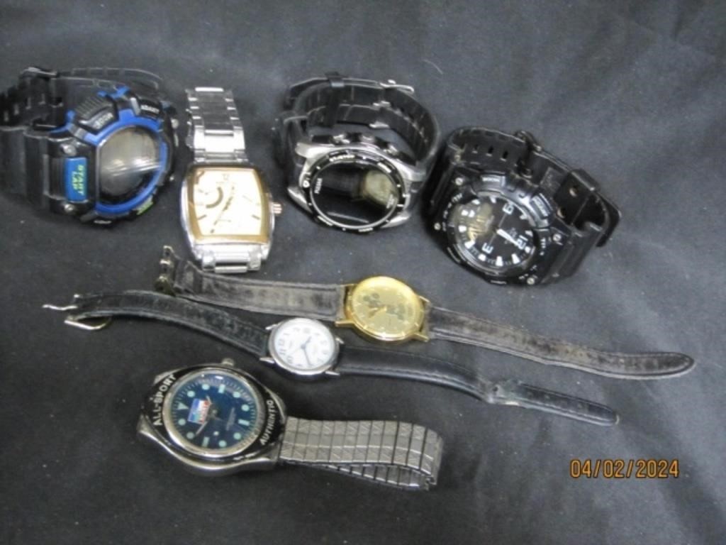 Lot Of Vtg Wrist Watches Casio Timex Rare