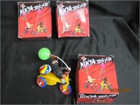 Lot Of Ninja Tricycle Toys Tin