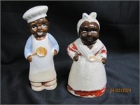 Black Americana Salt And Pepper Ceramic