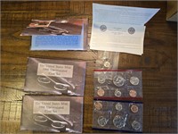 3 sets 1996 Uncirculated Coin Sets with D and P