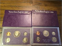 1986 and 1987 United States Proof Set US Mint