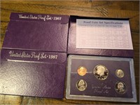 3 sets 1987 United States Proof Sets US Mint