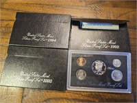 1992 1993 1994 US Mint Silver Proof Sets