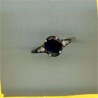 Sterling Ring S10 Black Onyx