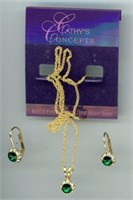 Cathy's Concept Earrings & Necklace 16”