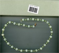 14k Jade & Pearl Necklace
