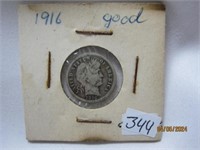 Barber Dime 1916