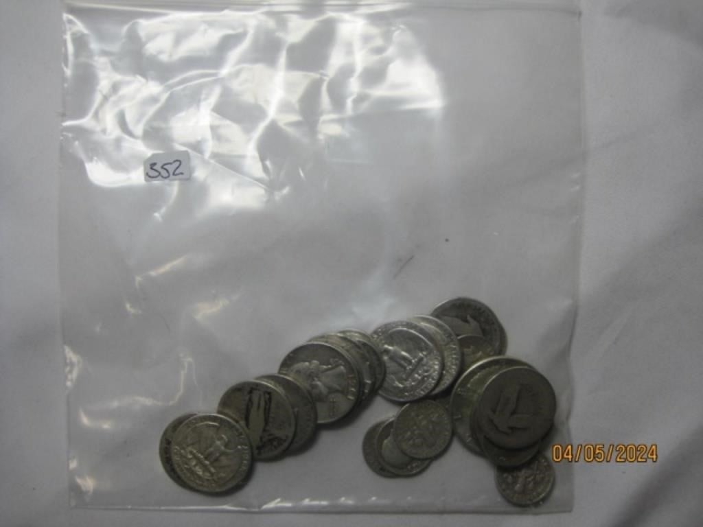 $5.00 Face Bag of Quarters & Dimes 90% Junk