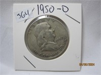 Franklin Half Dollar 1950-D