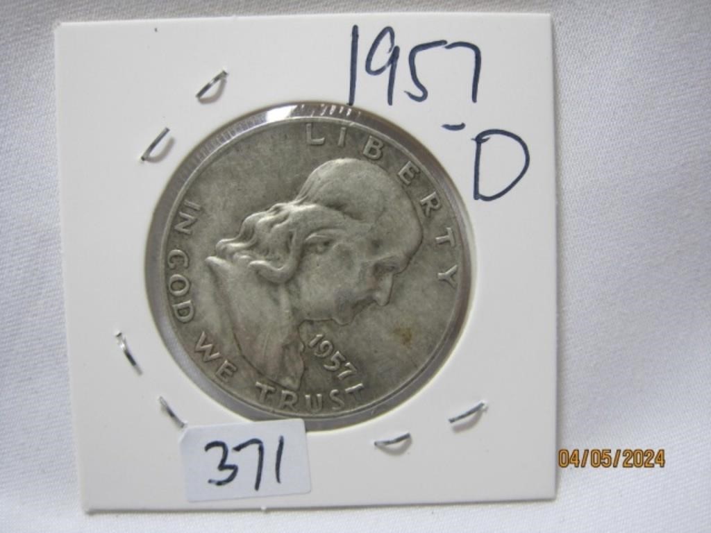 Franklin Half Dollar 1957-D