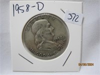 Franklin Half Dollar 1958-D