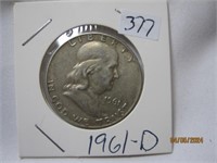 Franklin Half Dollar 1961-D