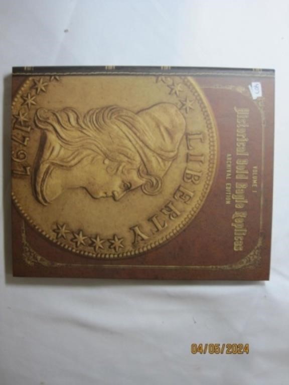 Historical Gold Eagle Replica Book of 3