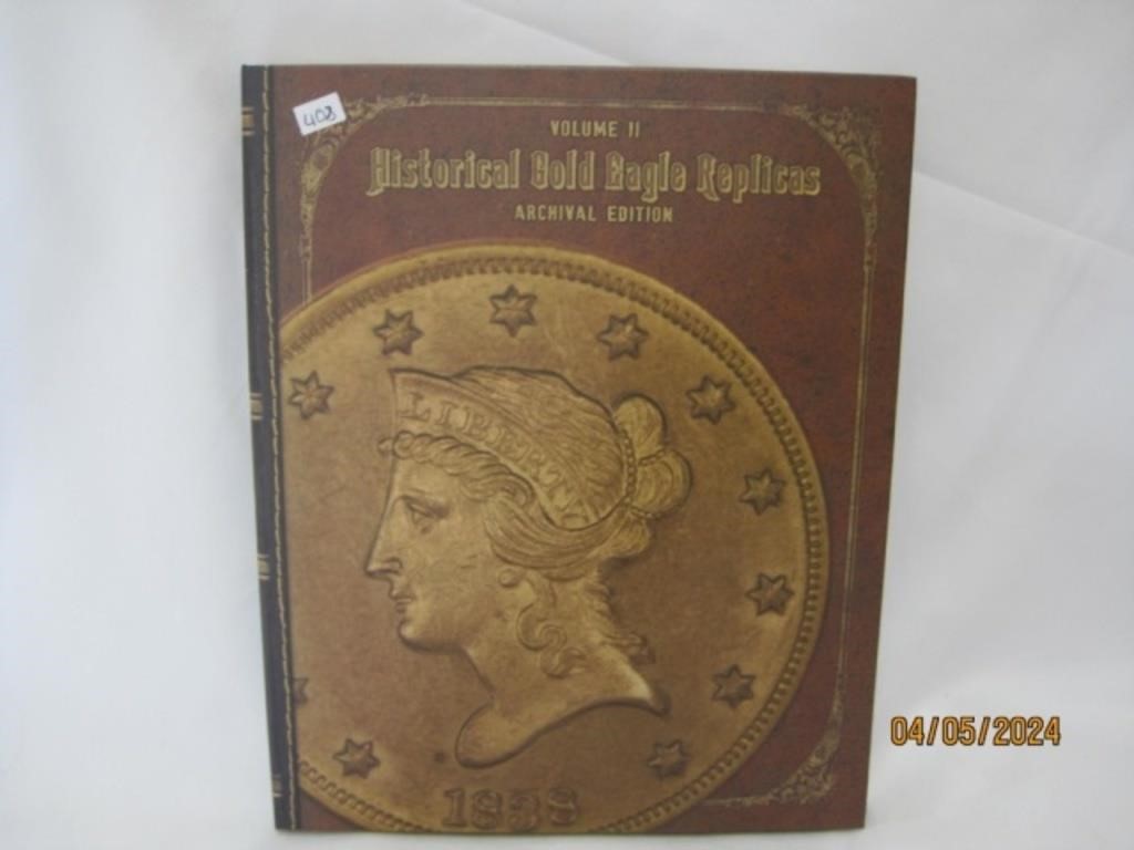 Historical Gold Eagle Replica Book of 3
