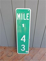 Mile Marker Sign