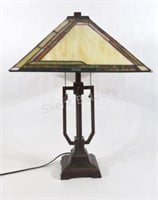 Artisian Stain Glass Library Table Lamp 1 of 2