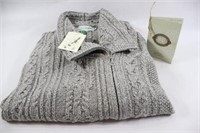 NEW - Original Aran Zippered Sweater w Certificate