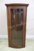 Mid Century Display Cabinet with Glass Shelves