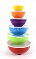 Melamine Mixing Bowls w Lids - 12 Piece Set