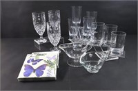 Variety of Every Day Glasses, Sauce Bowls, Napkins