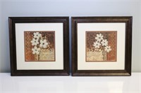 Flower Print Framed Pictures