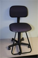 Black Office Chair with Footrest