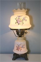Vintage GWTW Milk Glass Lamp