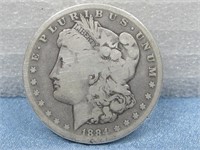 1884-S Morgan Silver Dollar 90% Silver