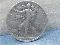 1935-S Liberty Walking Half Dollar 90% Silver