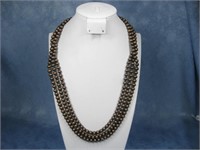 Metal Bead Strand Necklace