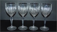 (4) Cristal d’Arques Wine Glasses