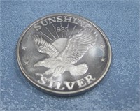 1985 Sunshine Silver Coin
