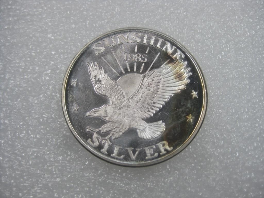1985 Sunshine Silver Coin