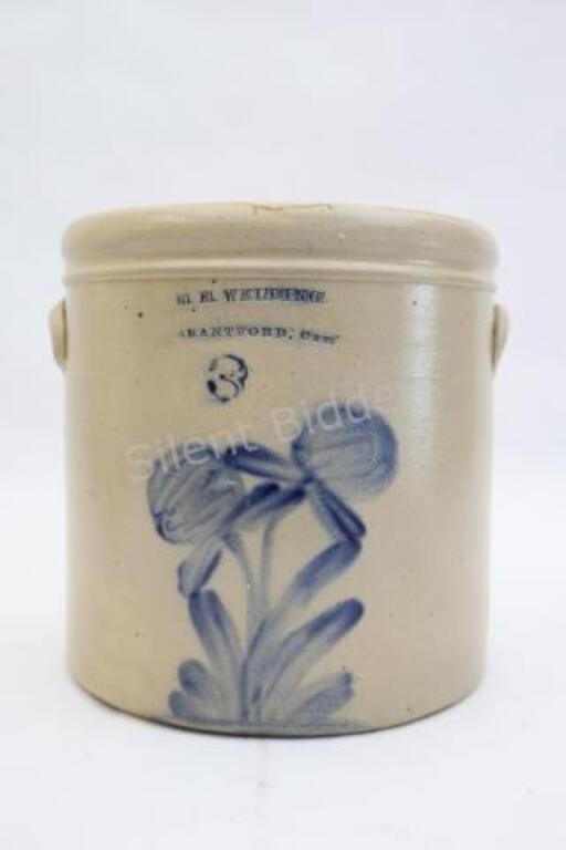 1873 - 1894 W.E. Welding Stoneware Pot